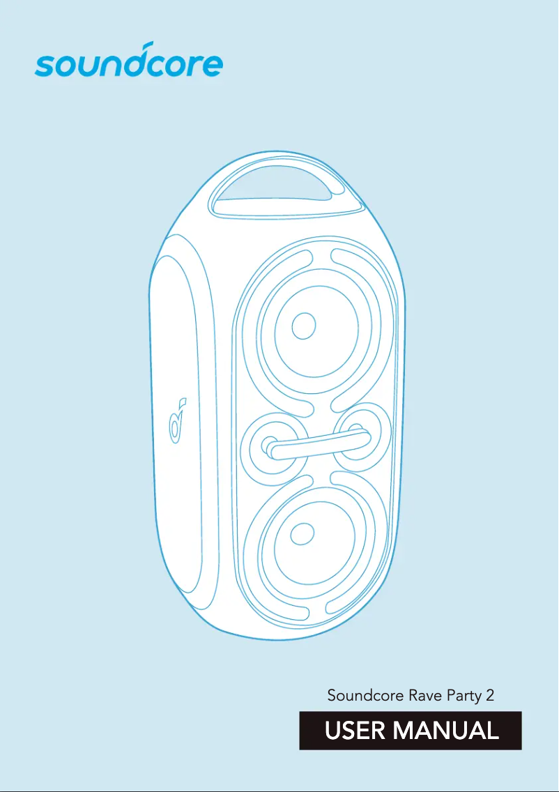 Page n°1 - Manuel utilisateur Soundcore Rave Party 2