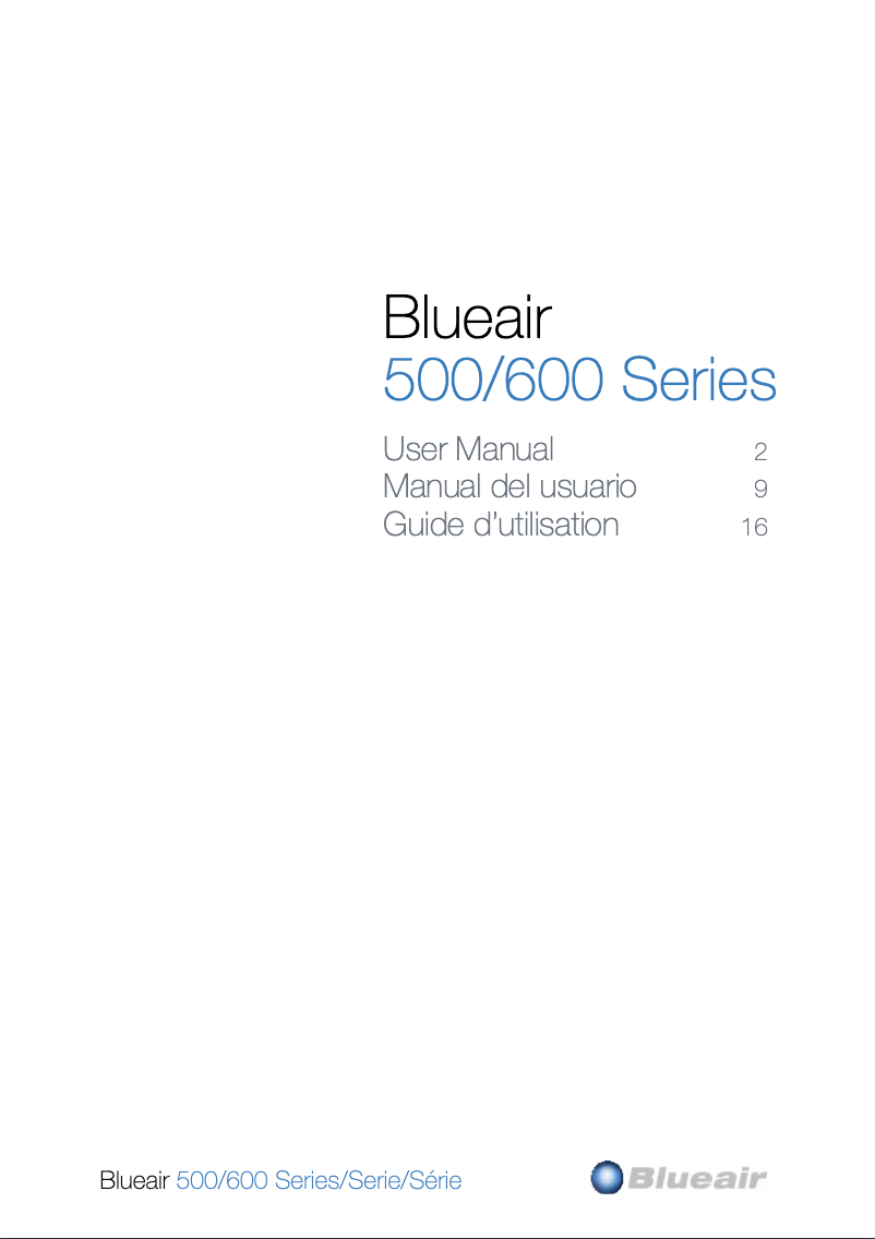 Page n°1 - Manuel utilisateur Blueair 503