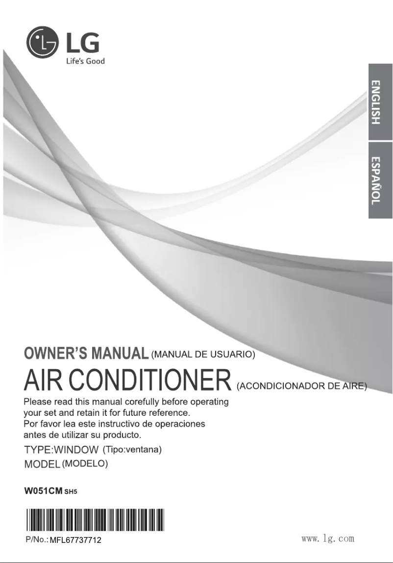 Page 1 de la notice Manuel utilisateur LG W051CM