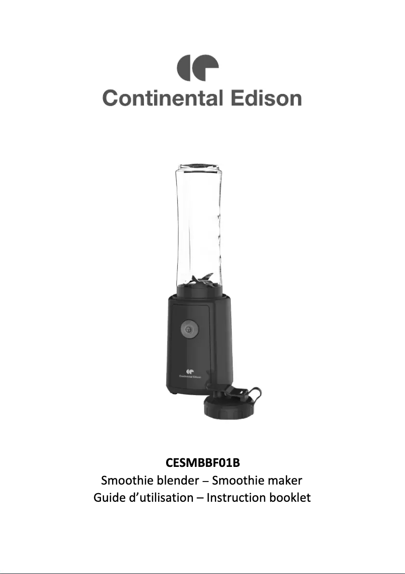 Page n°1 - Manuel utilisateur Continental Edison CESMBBF01B