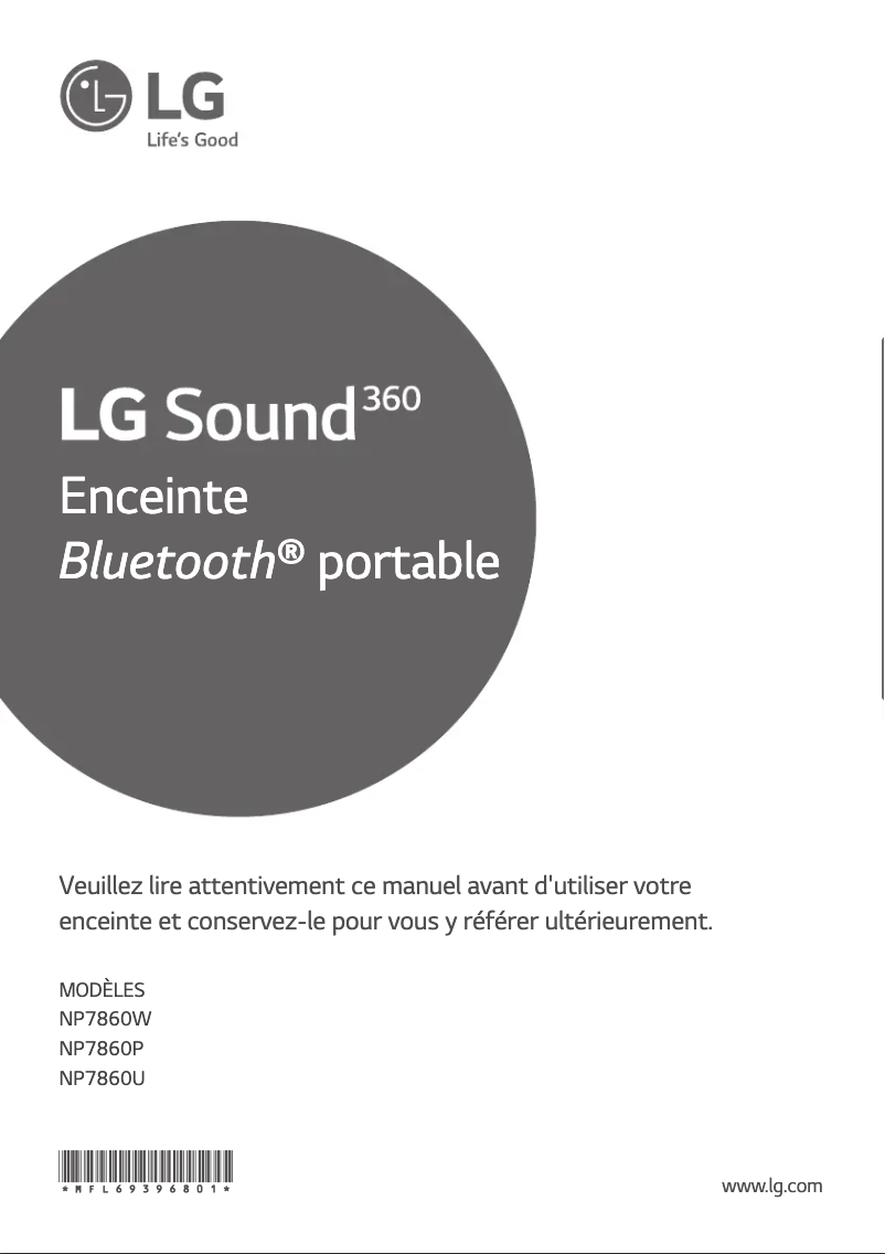 Página 1 del manual Manual de usuario LG NP7860U