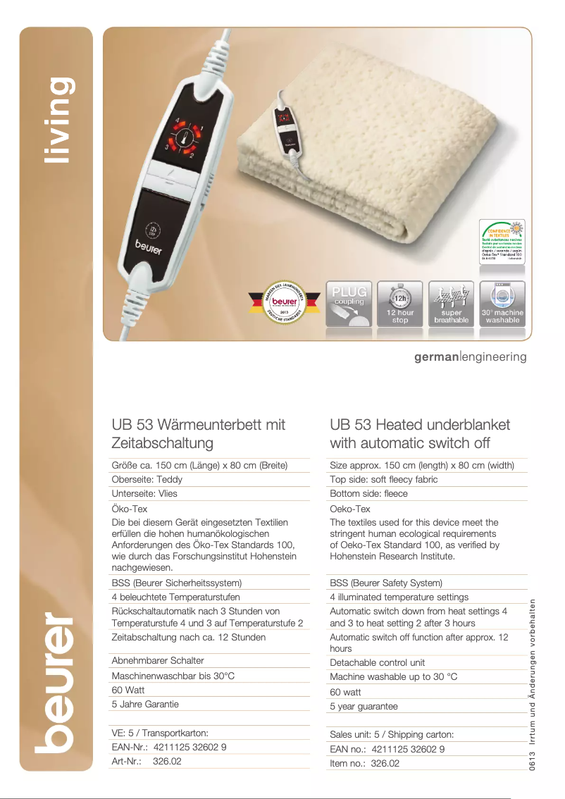 Image de la première page du manuel de l'appareil UB 53 Teddy Single