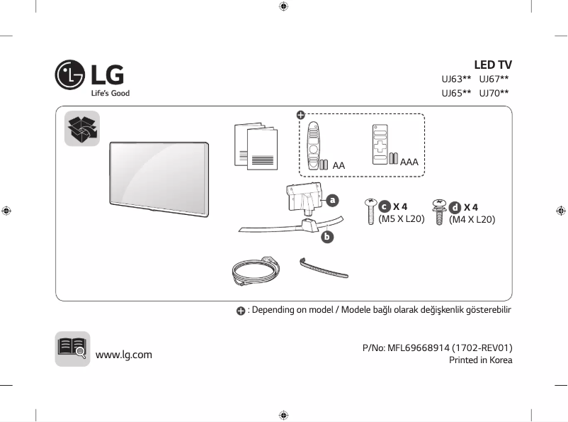 Página 1 del manual Manual de usuario LG 43UJ701V-ZC