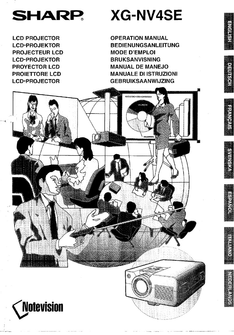 Page 1 de la notice Manuel utilisateur Sharp XG-NV4SE