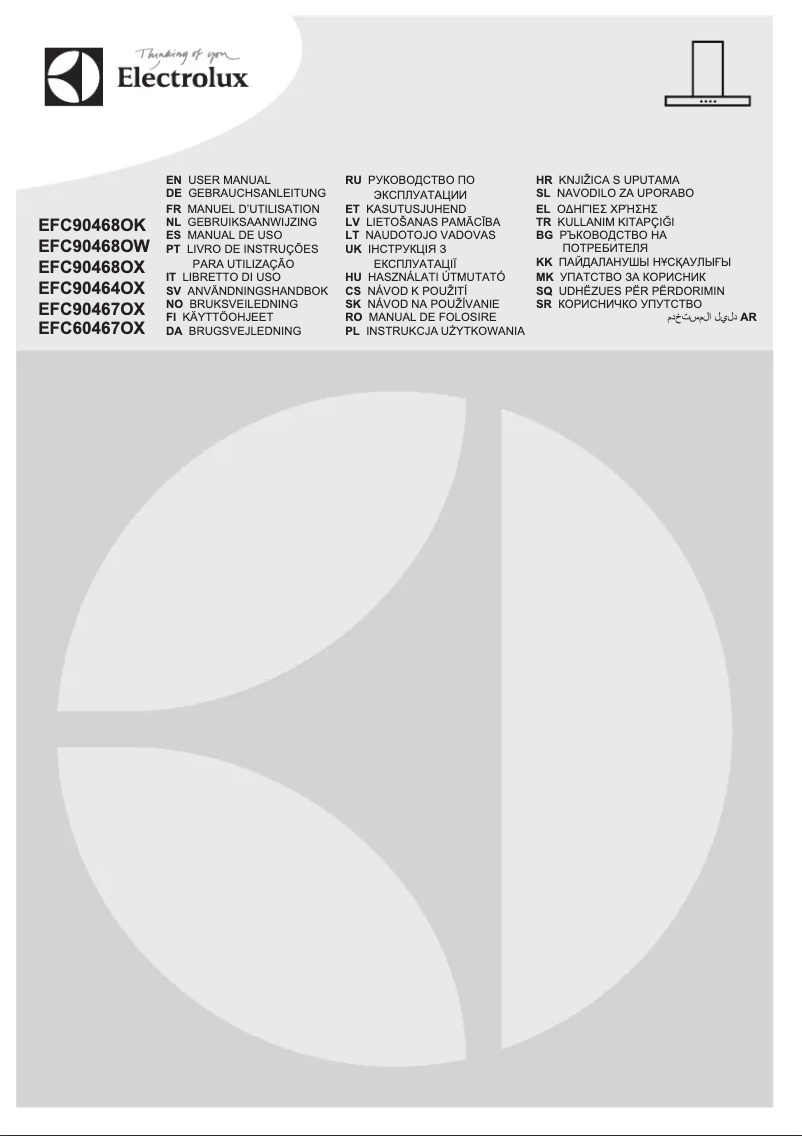 Page n°1 - Manuel utilisateur Electrolux EFC90467OK