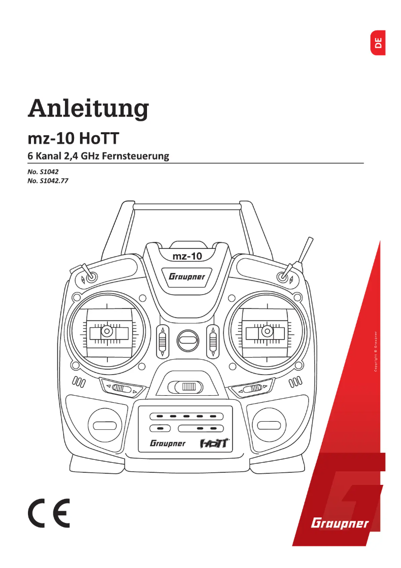 Image de la première page du manuel de l'appareil MZ-10 HOTT