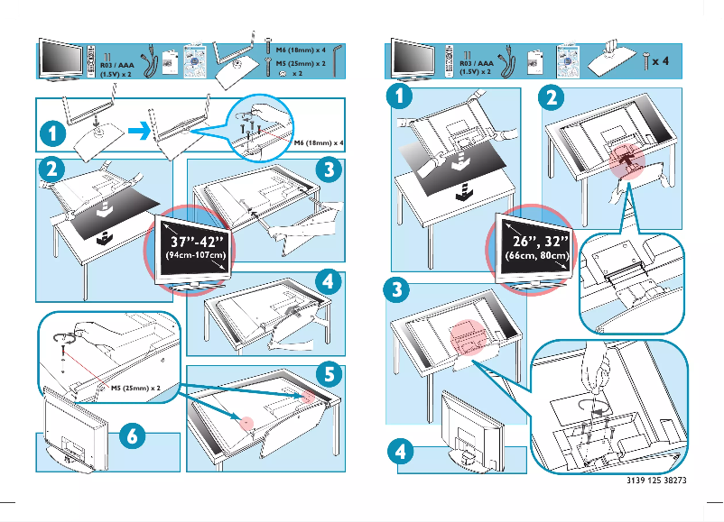 Page 1 of the manual Quick Start Guide Philips 37PFL7562D