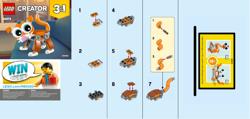 Page n°1 - Manuel utilisateur Lego Cat 30574