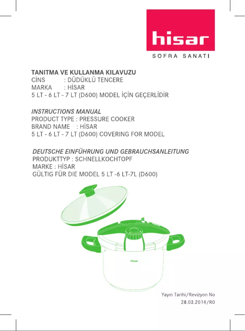 Imagen de la primera página del manual del dispositivo D600