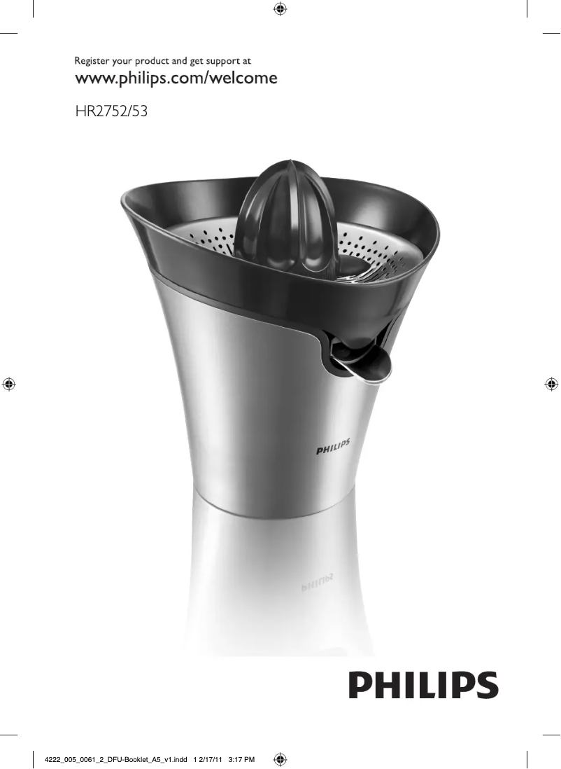 Página 1 del manual Manual de usuario Philips HR2753