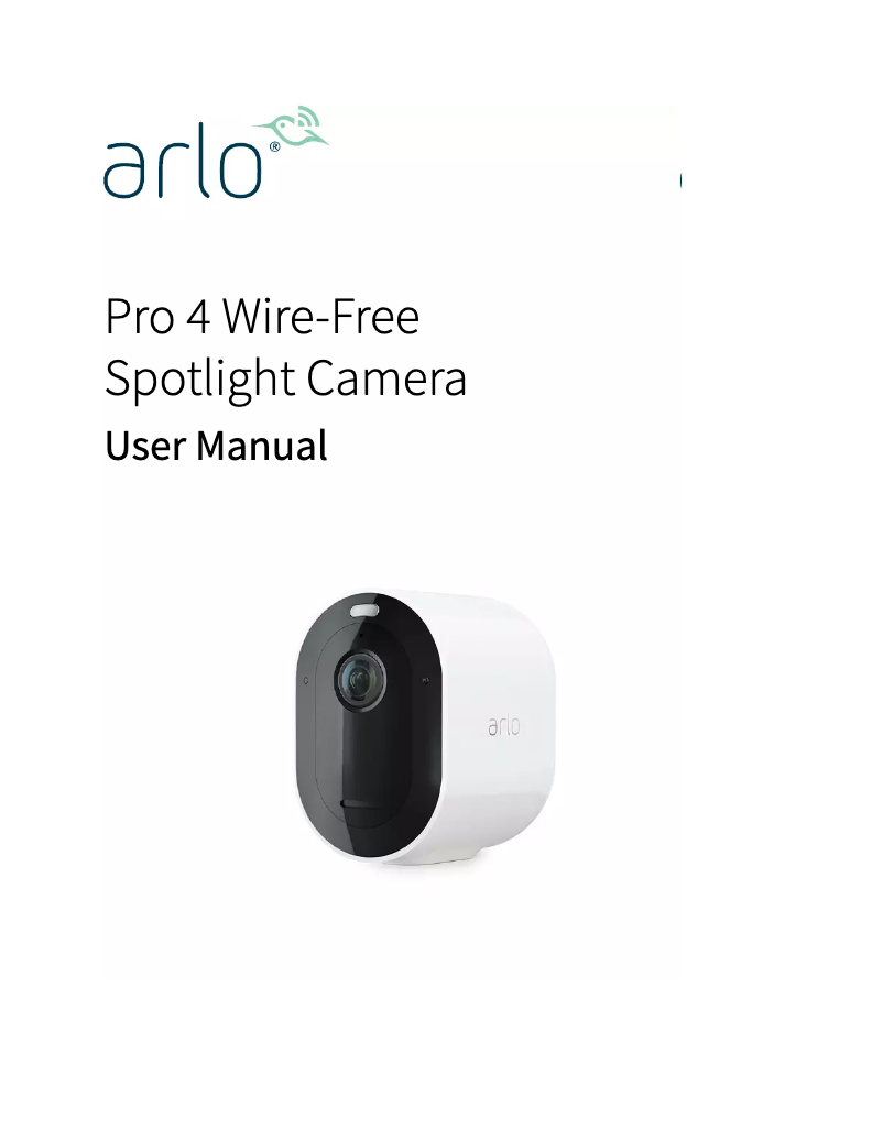Image de la première page du manuel de l'appareil Pro 4 Wire-Free