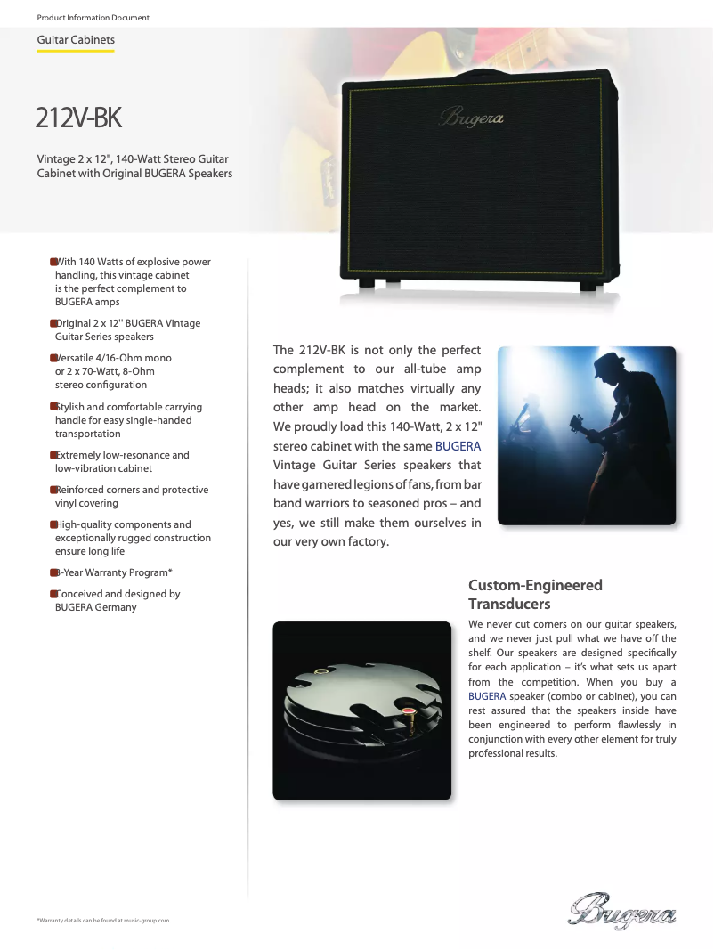 Page n°1 - Fiche technique Bugera 212V-BK