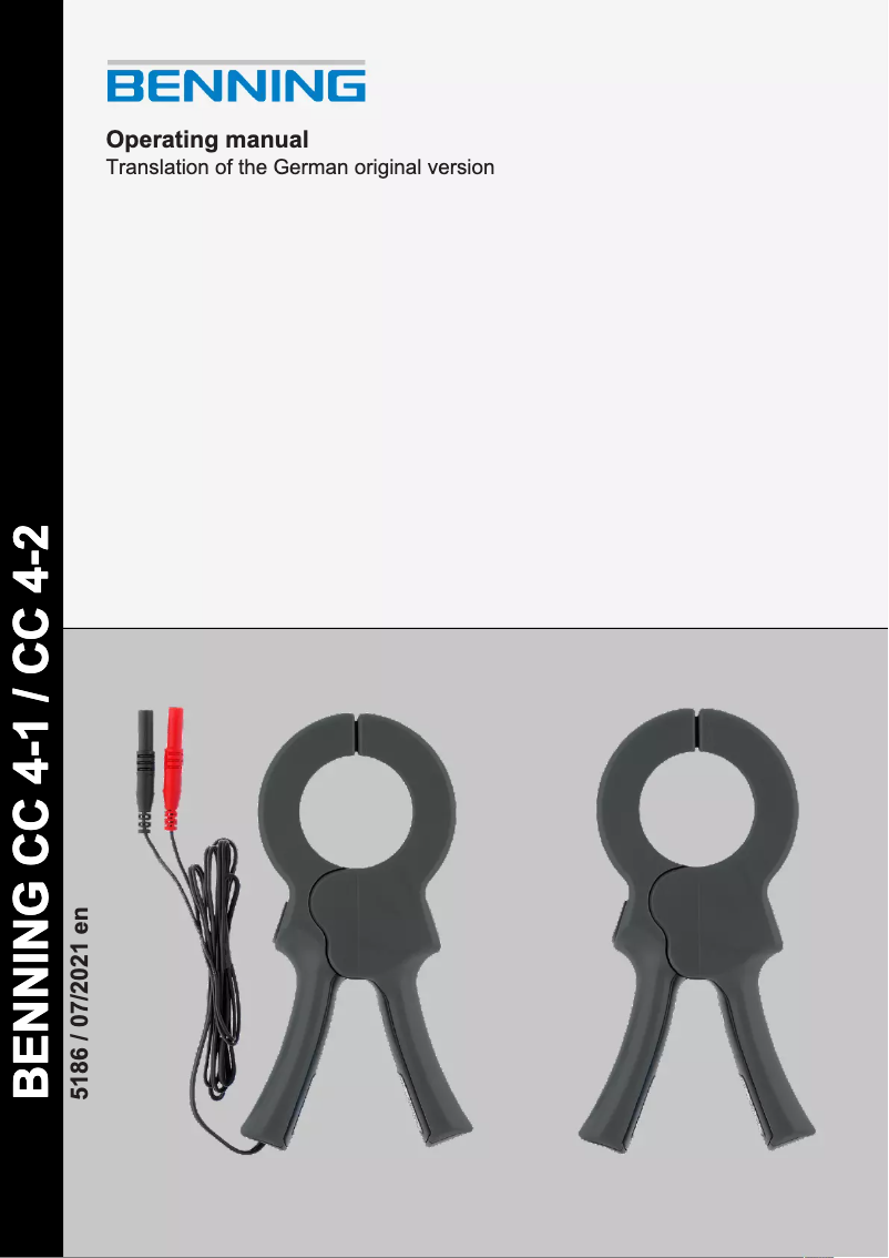 Página 1 del manual Manual de usuario BENNING CC 4-2