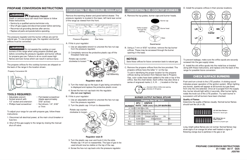 Página 1 del manual Instrucciones / montaje GE JGS760FELDS