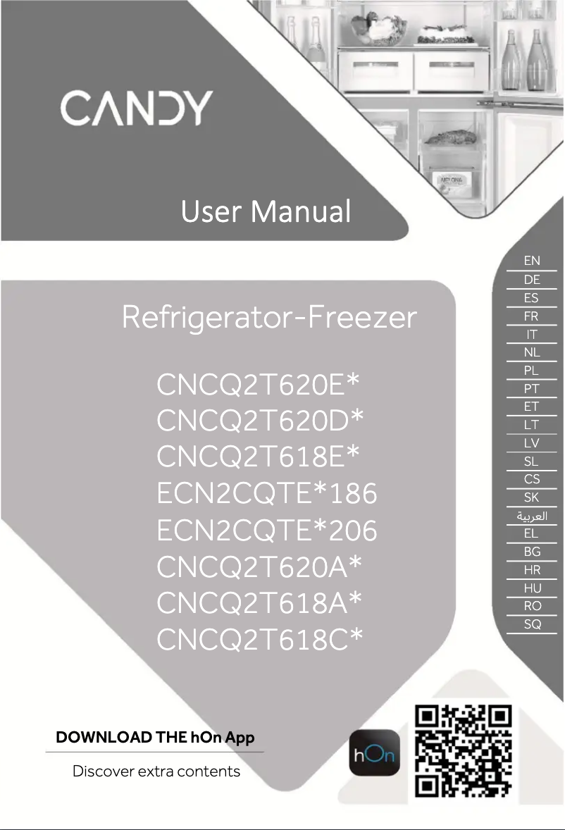 Image de la première page du manuel de l'appareil ECN2CQTEB186