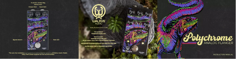 Page n°1 - Manuel utilisateur Walrus Audio Polychrome