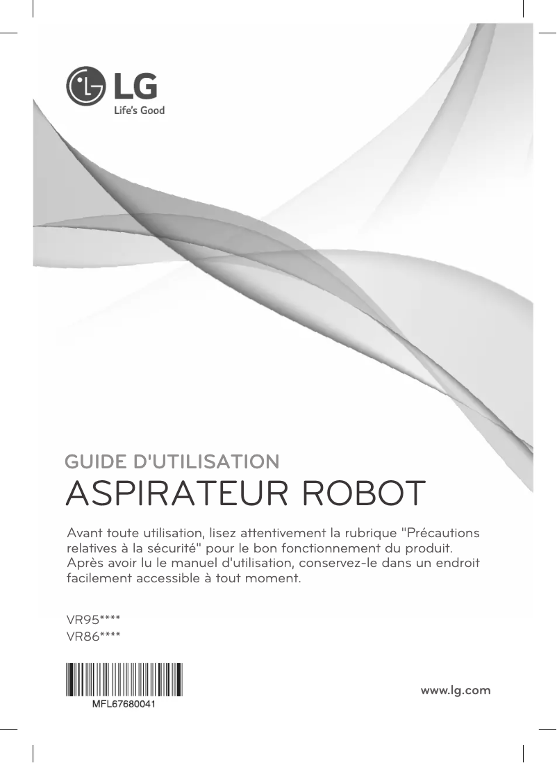 Page n°1 - Manuel utilisateur LG VR8600RB