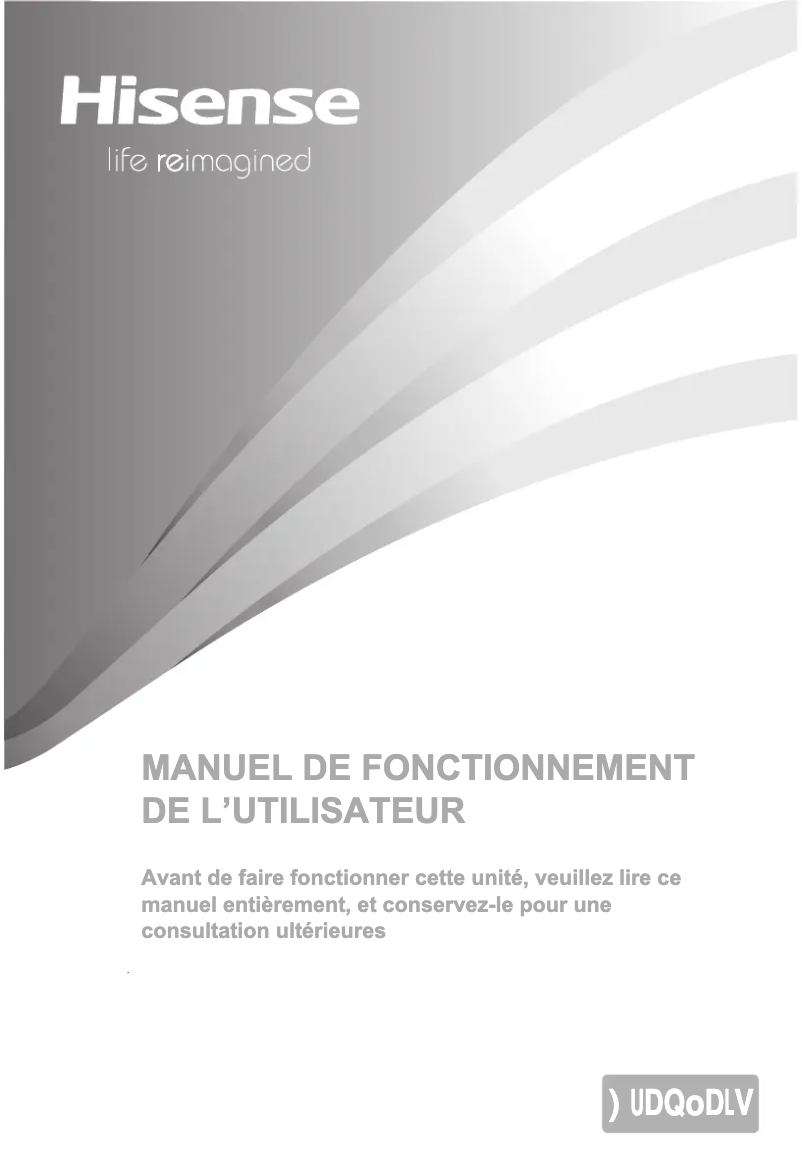 Image de la première page du manuel de l'appareil RQ731N4WI1