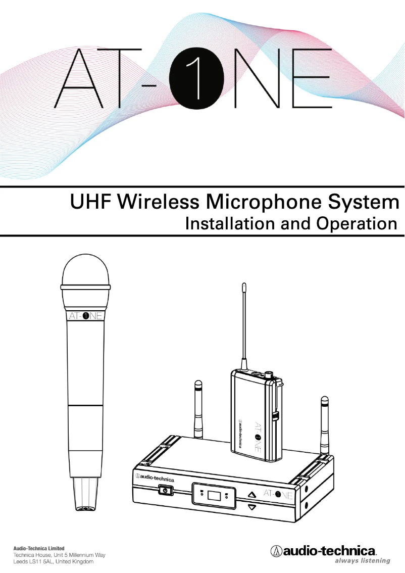Page n°1 - Manuel utilisateur Audio-Technica AT-One ATW13F