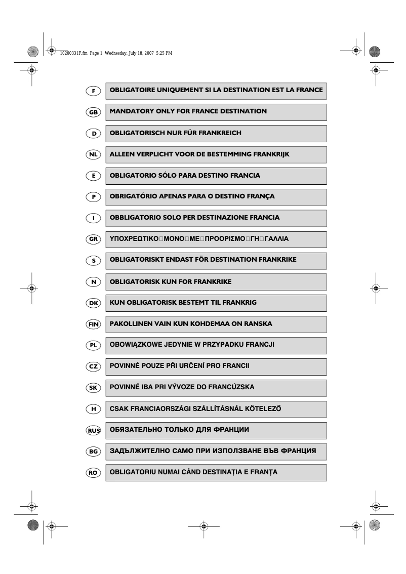 Page n°1 - Manuel utilisateur Laden AR 122 A+