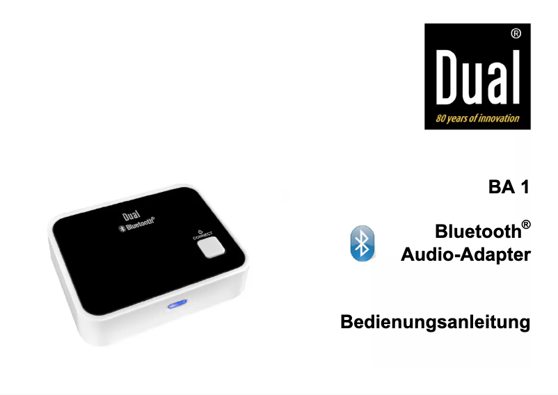 Page n°1 - Manuel utilisateur Dual BA1