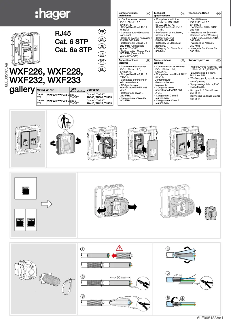 Image de la première page du manuel de l'appareil WXF228