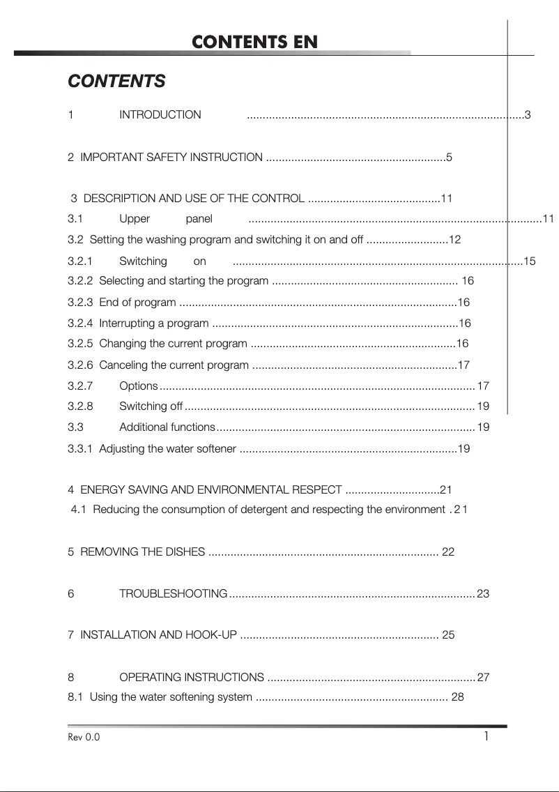 Page 1 de la notice Manuel utilisateur Fagor LFA086XLIT