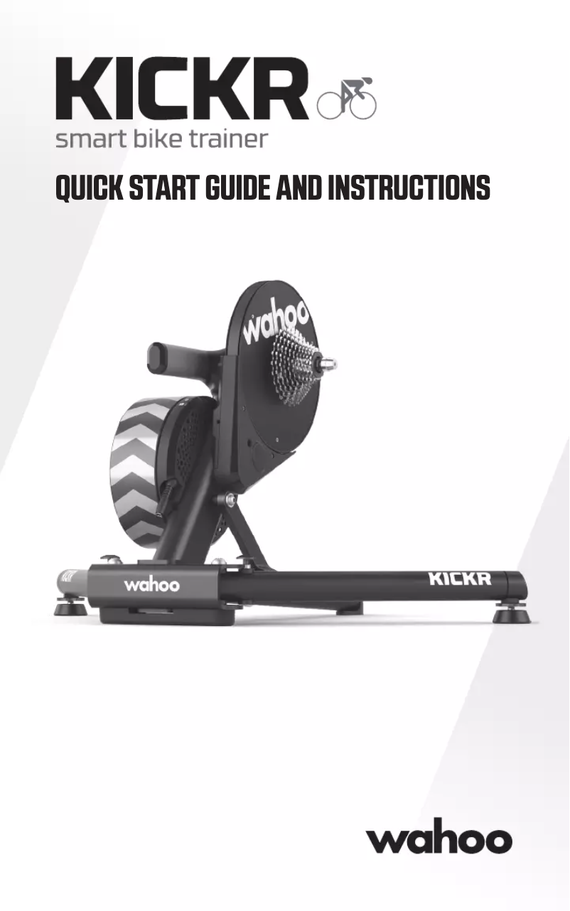 Page n°1 - Manuel utilisateur Wahoo Kickr Smart Bike Trainer
