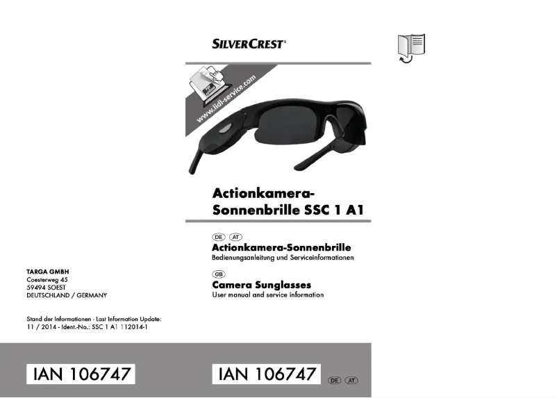 Page 1 de la notice Manuel utilisateur SilverCrest SSC 1 A1