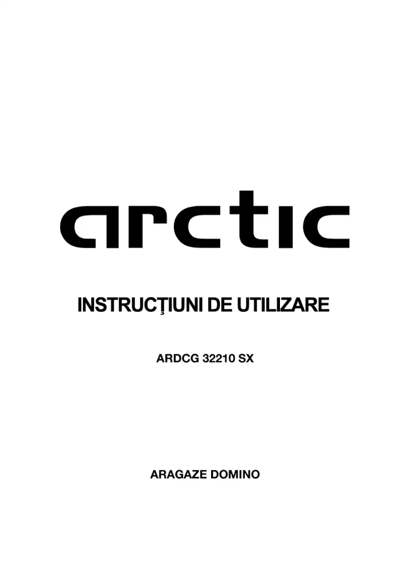 Page 1 de la notice Manuel utilisateur Arctic Cooling ARDCG 32210 SX