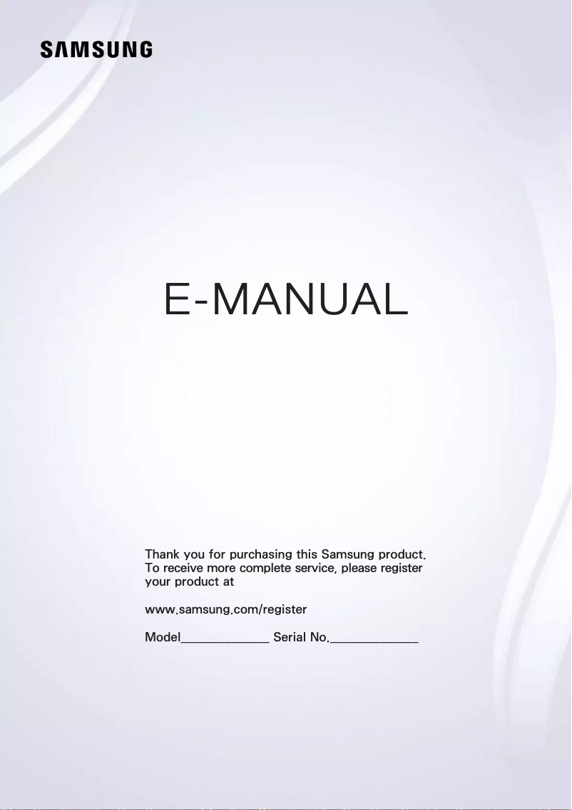 Page n°1 - Manuel utilisateur Samsung UE55JS8500L