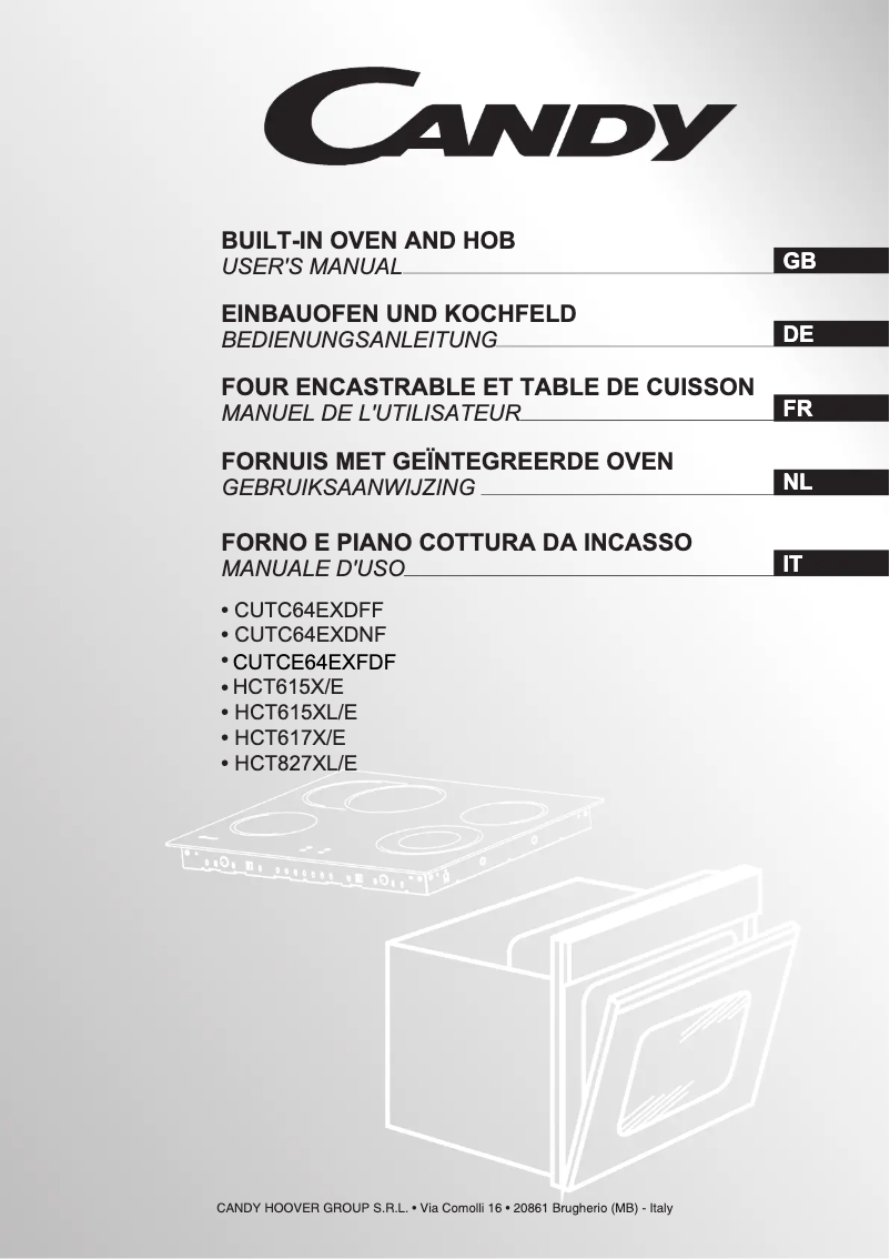 Page 1 de la notice Manuel utilisateur Candy CUTCE64EXFDF