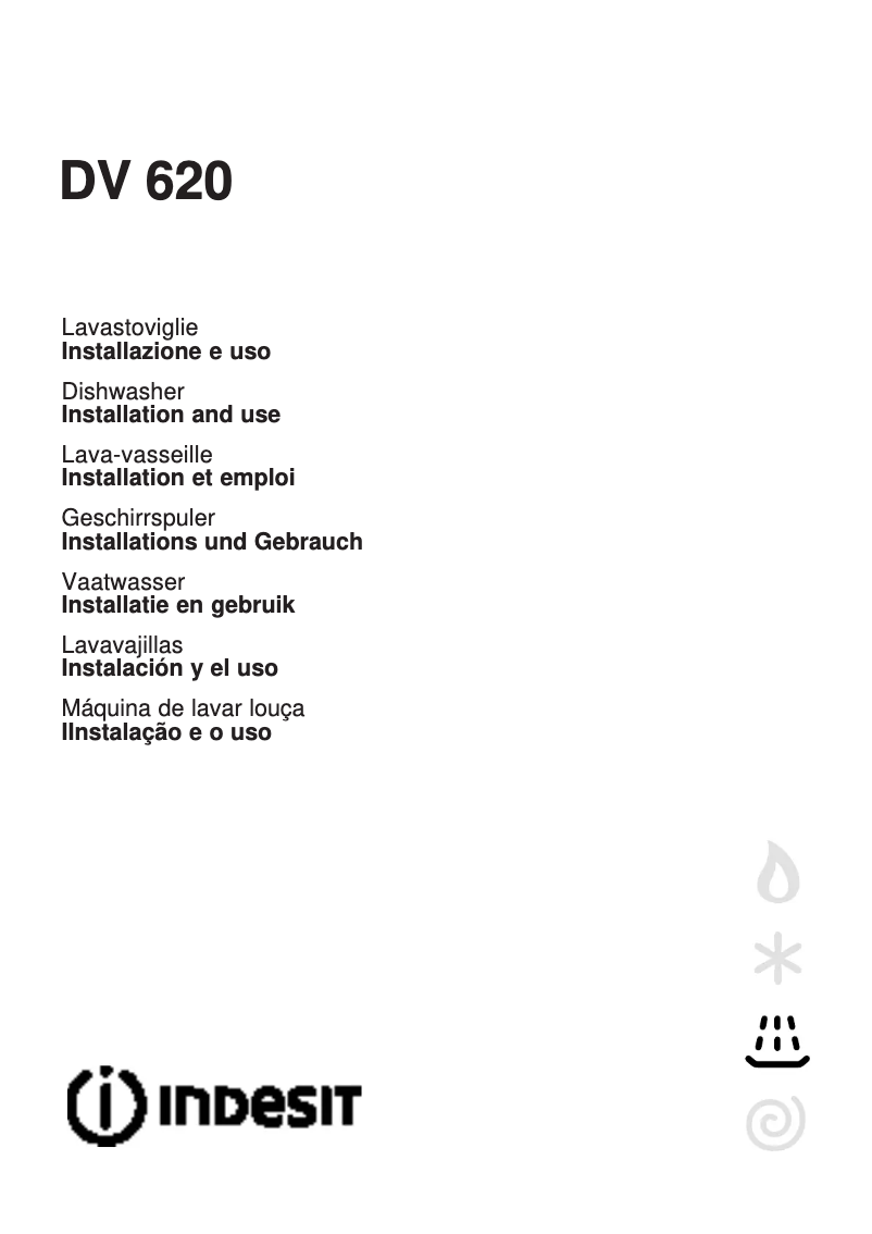 Image de la première page du manuel de l'appareil DV 620 IX