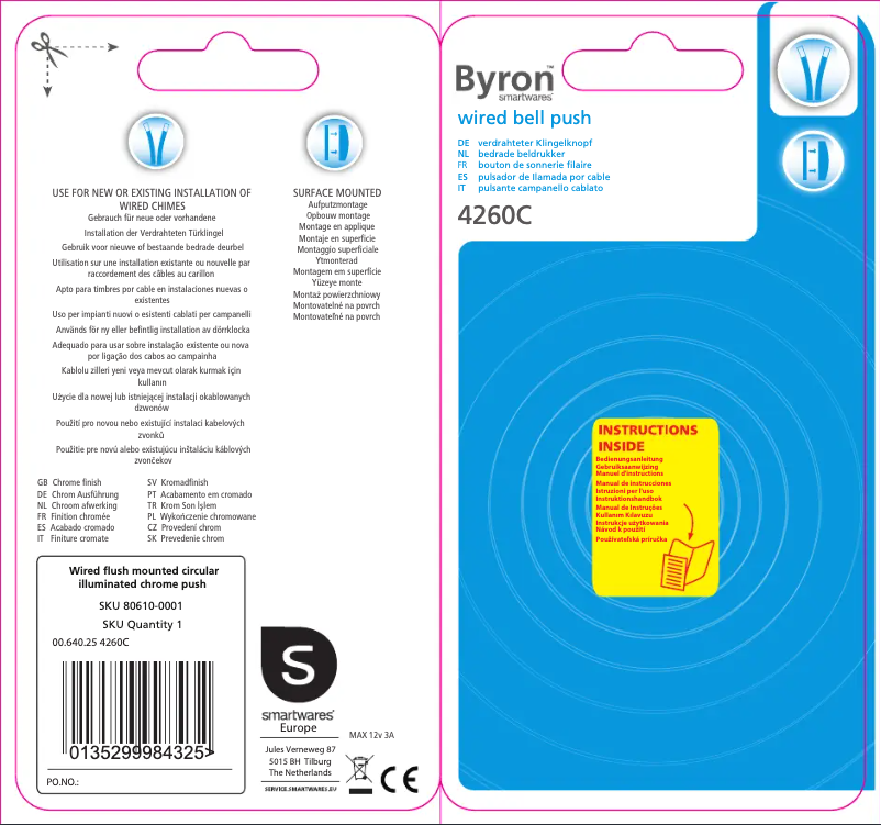 Page 1 de la notice Manuel utilisateur Byron 4260C