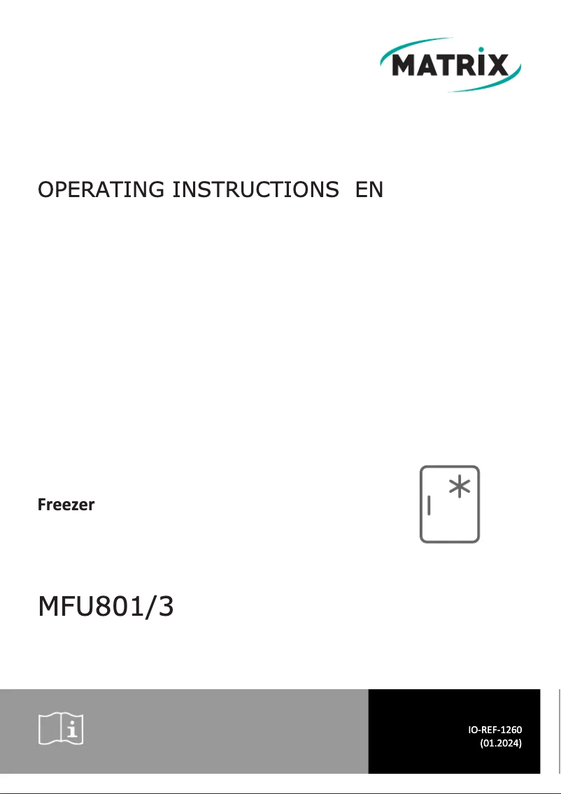 Page 1 de la notice Manuel utilisateur Matrix MFU801