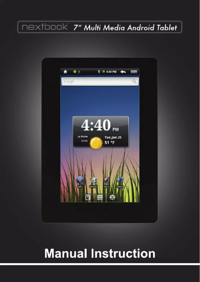 Image de la première page du manuel de l'appareil Next6