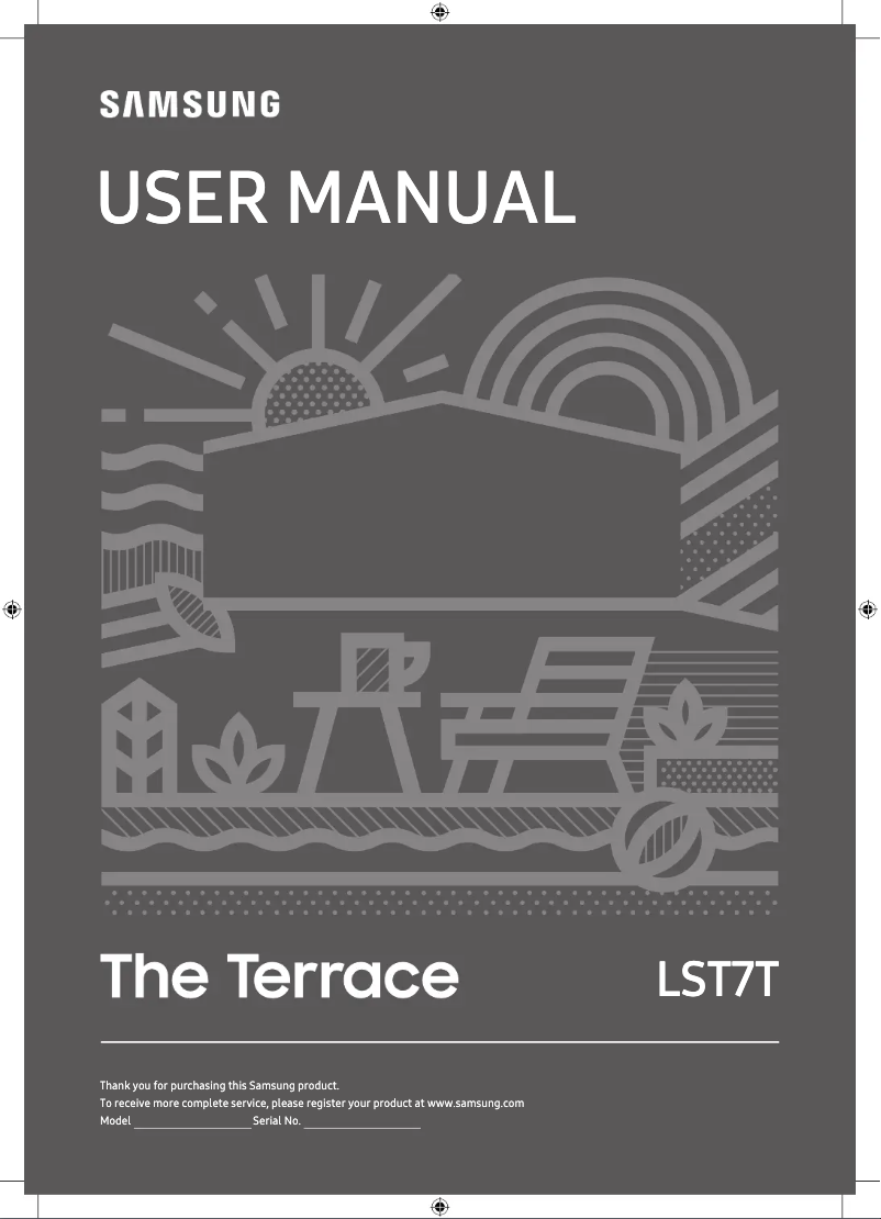 Page 1 de la notice Manuel utilisateur Samsung The Terrace LST7T