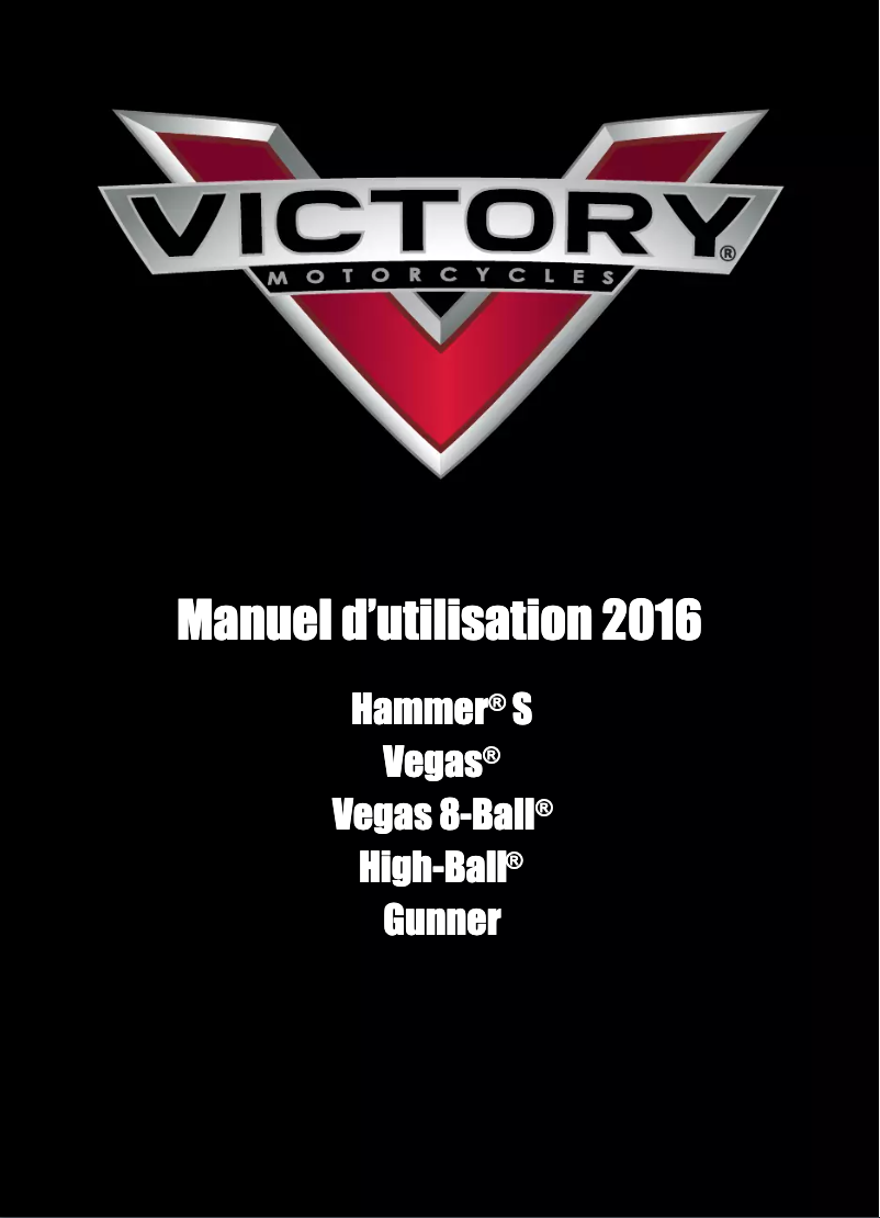 Page n°1 - Manuel utilisateur Victory High-Ball (2016)