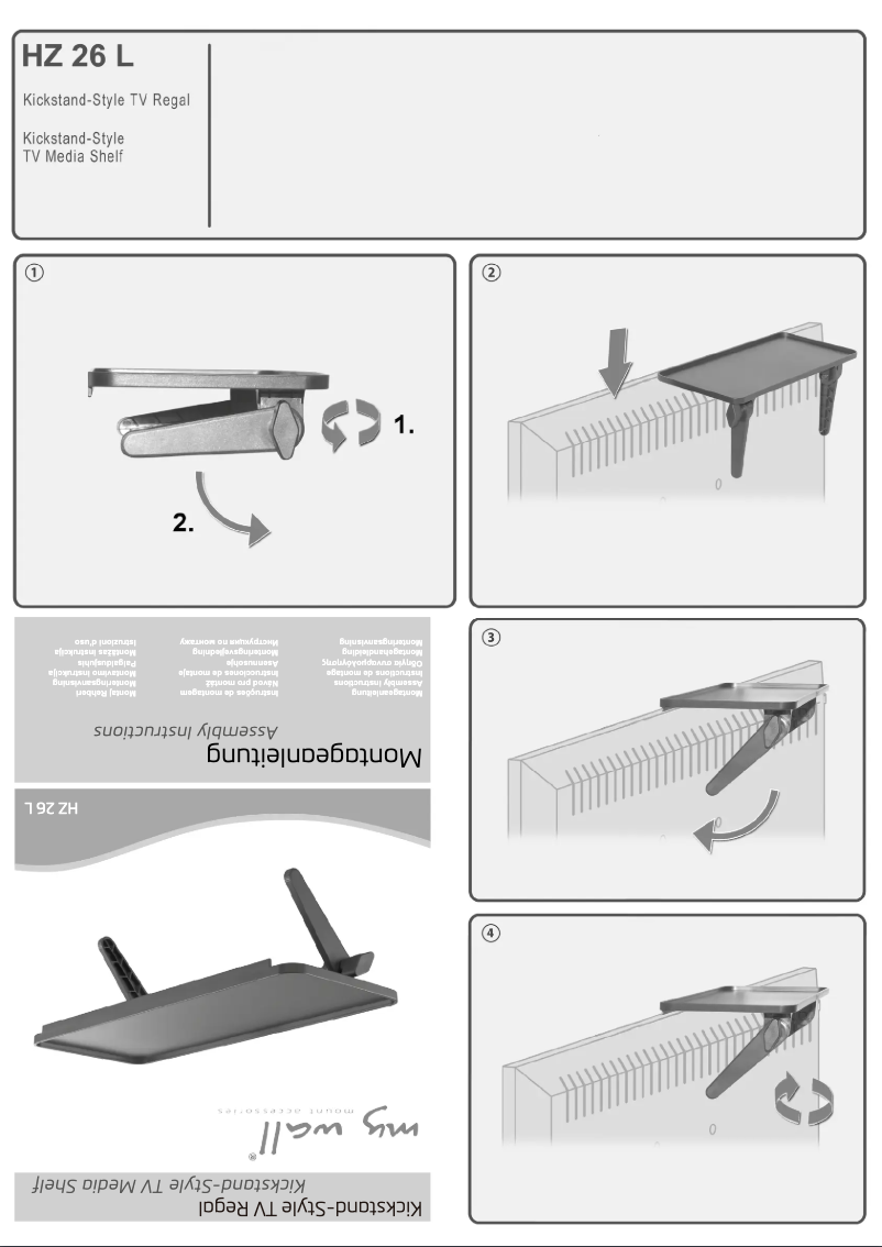 Page 1 de la notice Manuel utilisateur My Wall HZ 26 L