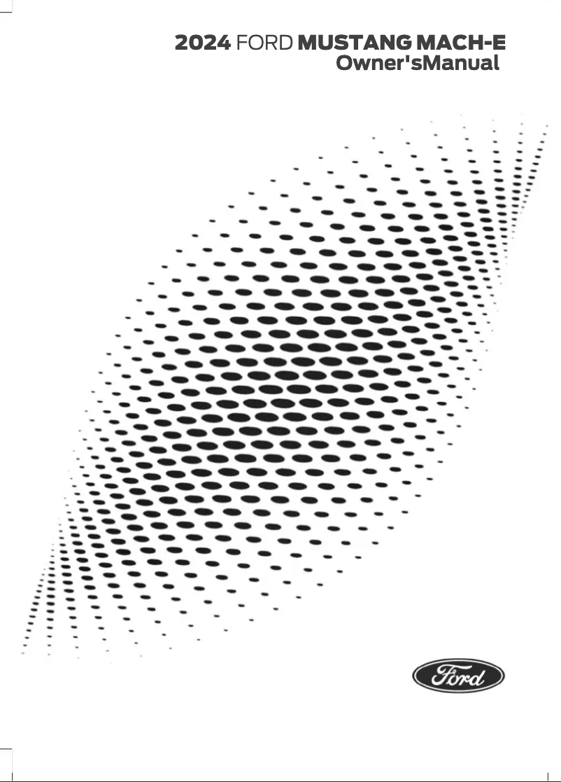 Page 1 de la notice Manuel utilisateur Ford Mustang Mach-E (2024)