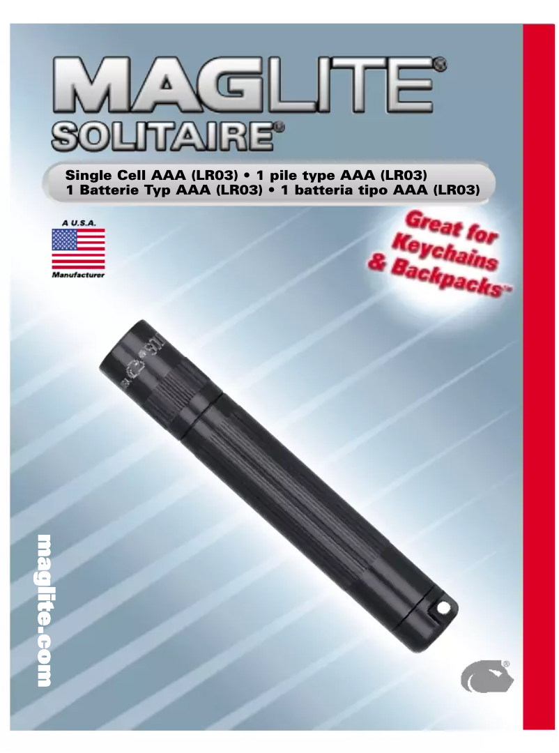 Page n°1 - Manuel utilisateur Maglite Solitaire