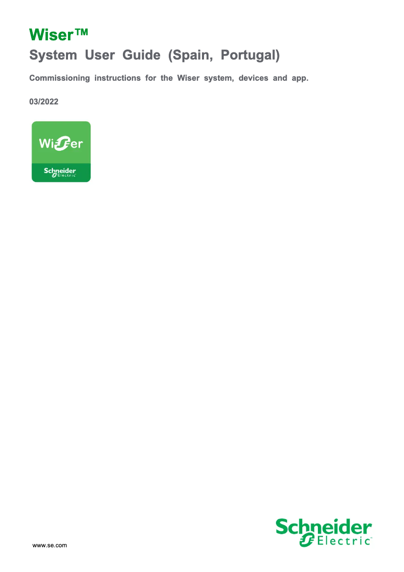 Page 1 de la notice Manuel utilisateur Schneider CCT501901