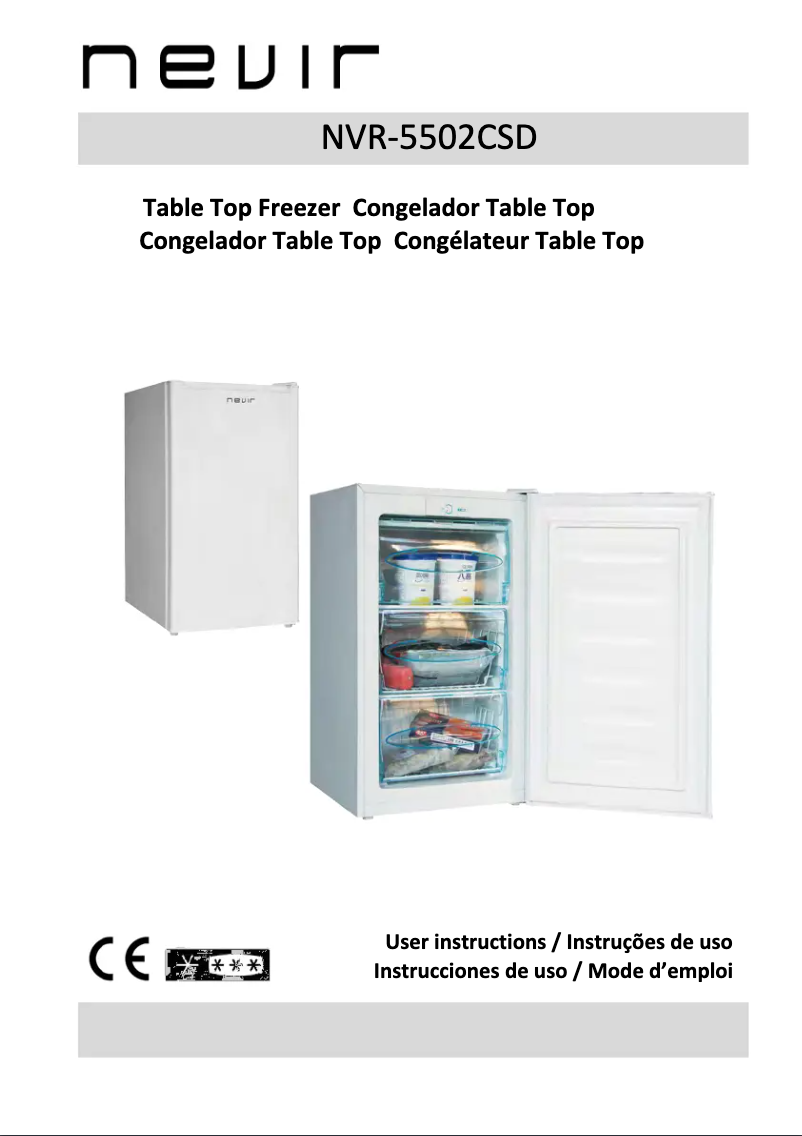 Page n°1 - Manuel utilisateur Nevir NVR-5502SDC