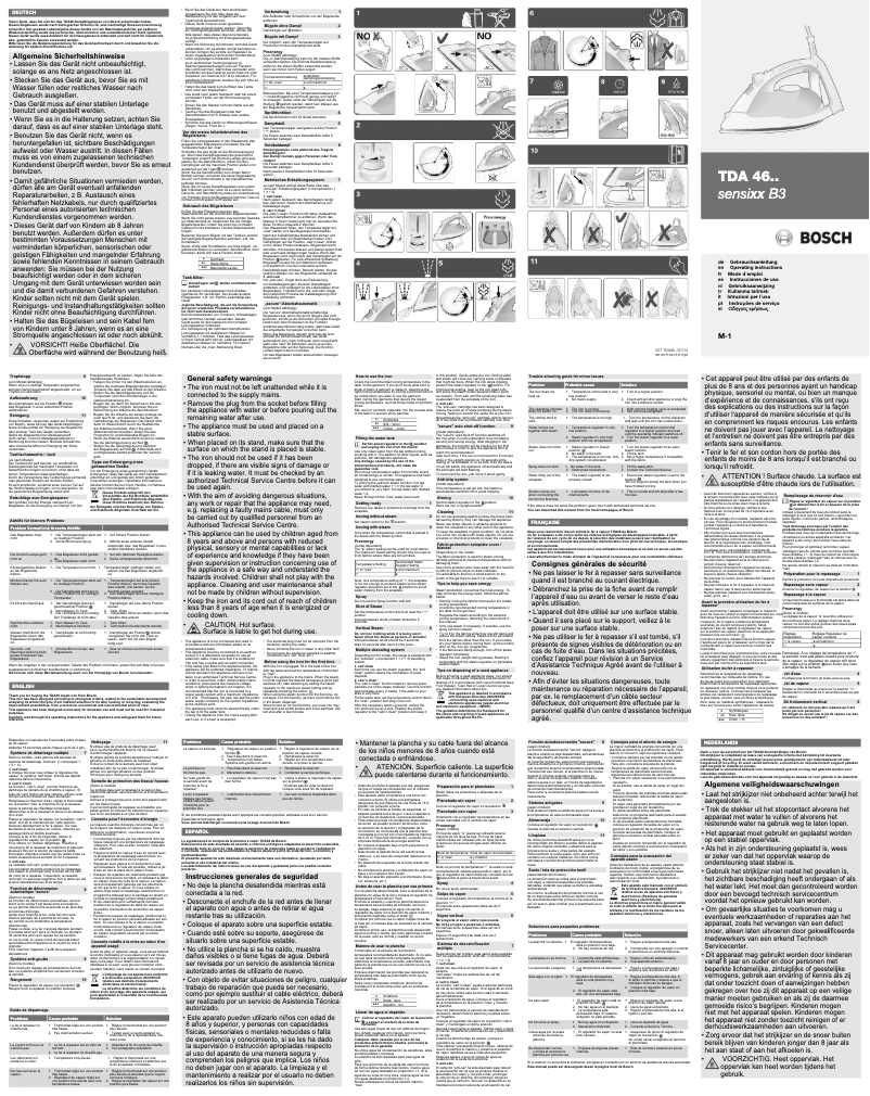 Page 1 de la notice Manuel utilisateur Bosch TDA46MOVE1