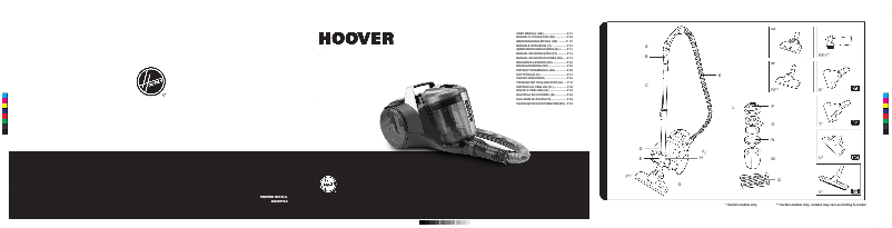 Page 1 de la notice Manuel utilisateur Hoover BR71_BR10011