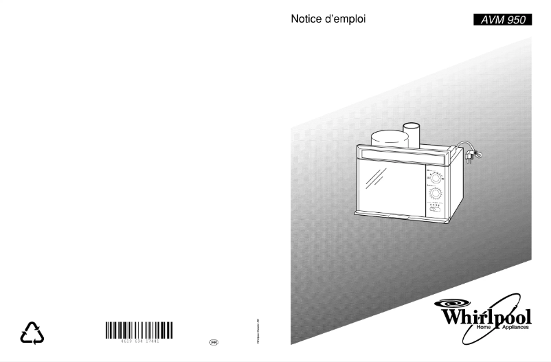 Page 1 de la notice Manuel utilisateur Whirlpool AVM 950 WP