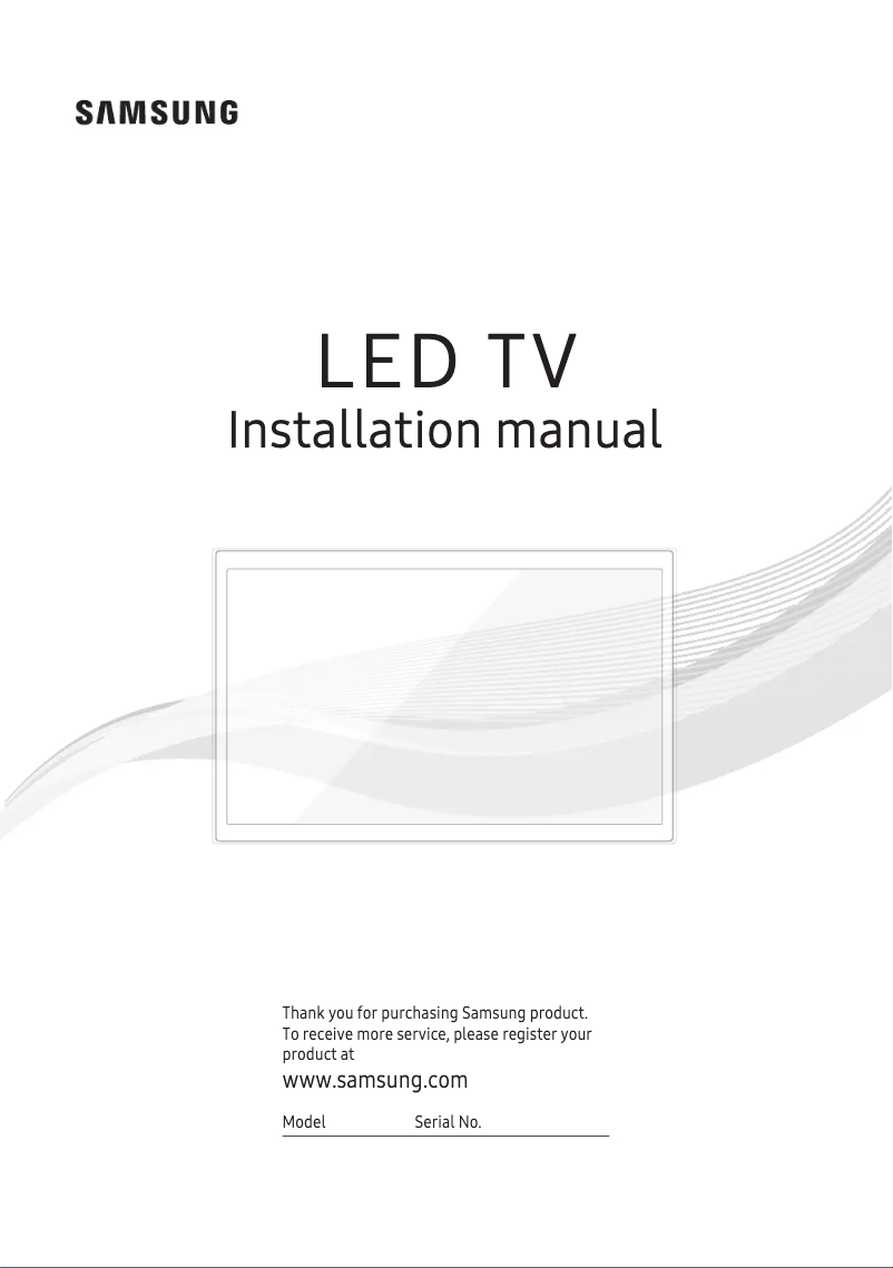 Page n°1 - Mode d'emploi Samsung HG40NJ470MFXZA