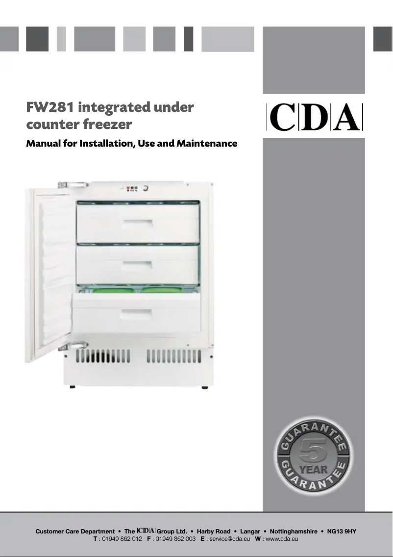 Page 1 de la notice Manuel utilisateur CDA FW281