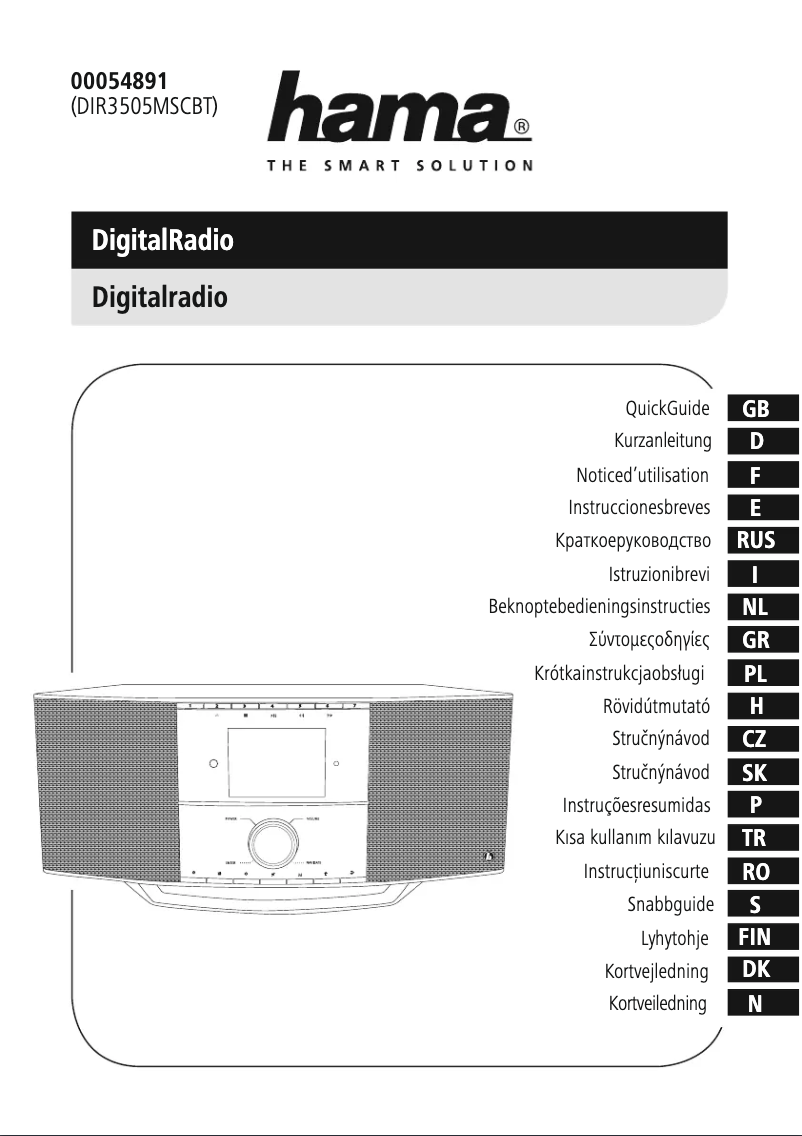 Image de la première page du manuel de l'appareil 00054891