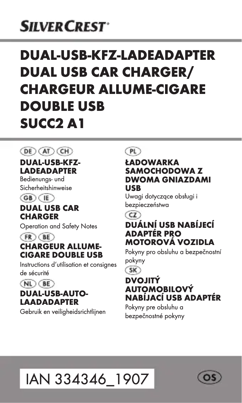 Page 1 de la notice Manuel utilisateur SilverCrest SCA 2 A2